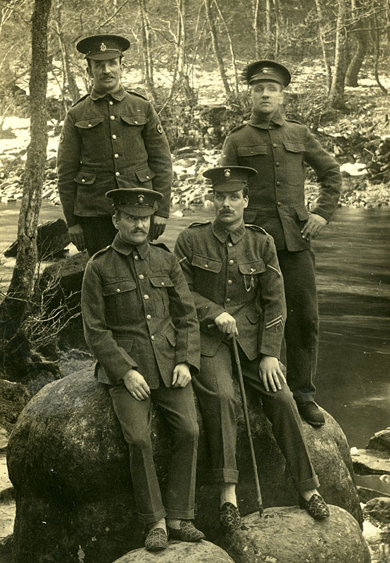 WW1 convalescents at the Popping Stone